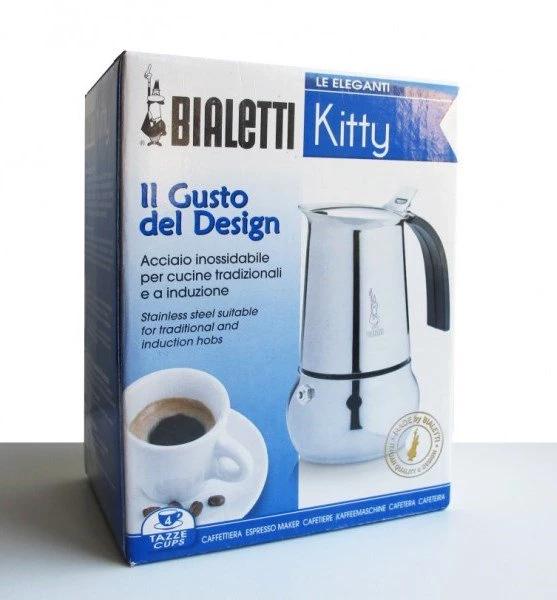 Кавоварка гейзерна "Kitty" на 4 чашки Bialetti KITTY, сріблястий Bialetti 0004882/IN фото 4