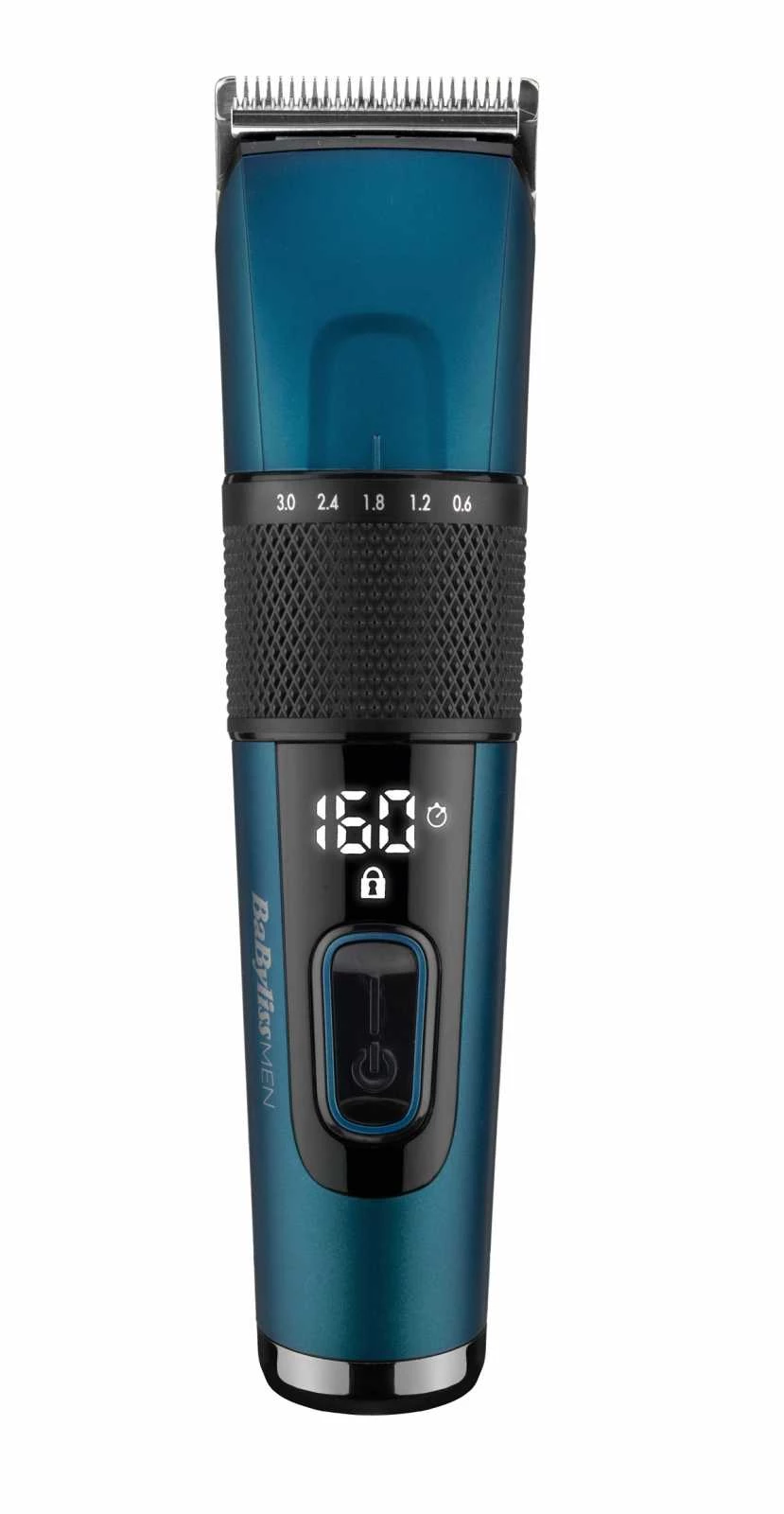 Машинка для стрижки волосся з цифровим дисплеєм дротова/бездротова Babyliss, синій з чорним Babyliss E990E фото 1