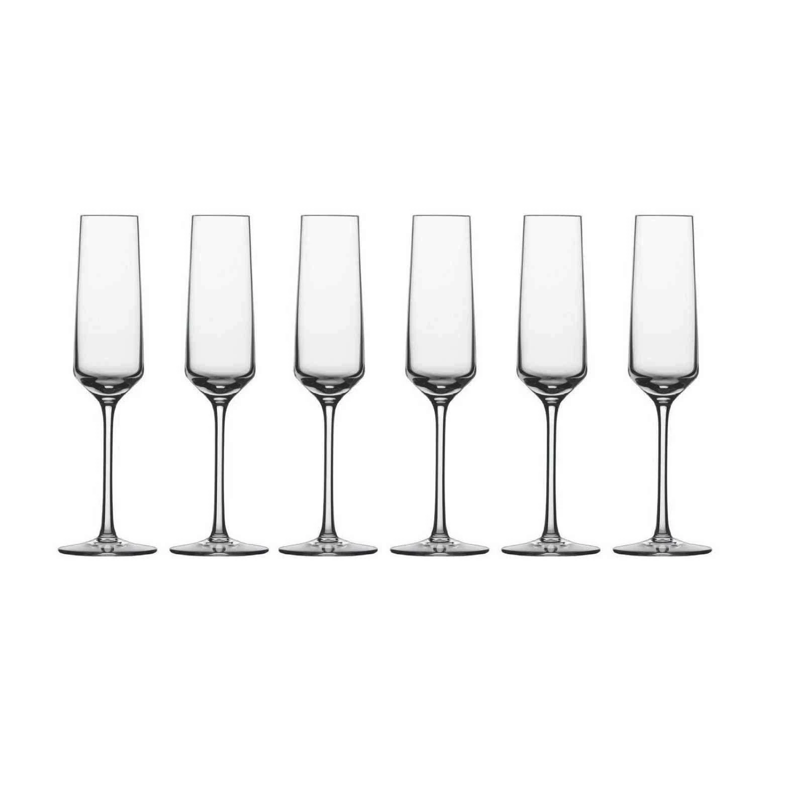 Набір келихів для шампанського Schott Zwiesel PURE, об'єм 0,209 л, прозорий, 6 штук Schott Zwiesel 112415_6шт фото 0