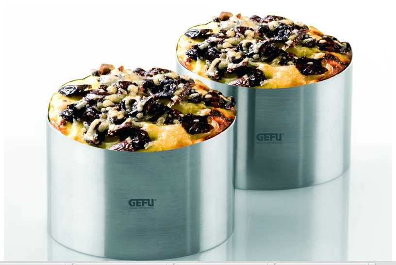 Набір кілець для закусок і десертів GEFU Kitchen Aids, сріблястий, 2 штуки GEFU 12160 фото 3