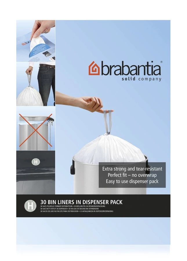 Набір сміттєвих пакетів Brabantia (50/60 л), "H", 30 шт. Brabantia 375705 фото 0