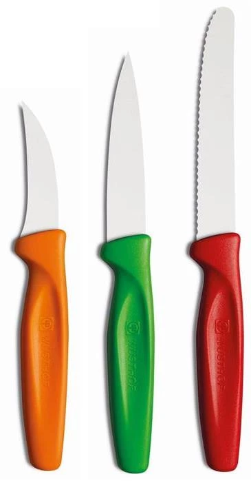 Набір ножів для овочів Wuesthof Silverpoint, 3 предмети, різнокольоровий Wuesthof 9334c фото 1