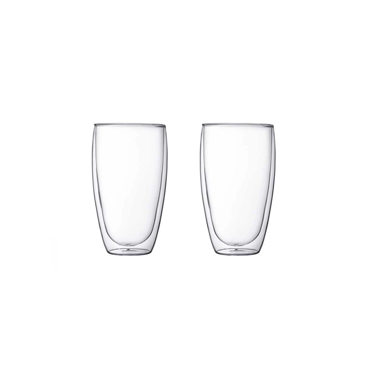 Набір склянок з подвійними стінками 0,45 л, 2 шт Bodum Pavina (4560-10) Bodum 4560-10 фото 0