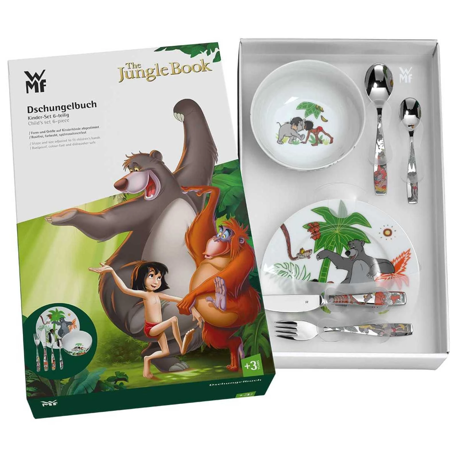 Набір столовий дитячий WMF Jungle Book, 6 предметів WMF 12 8330 9964 фото 2