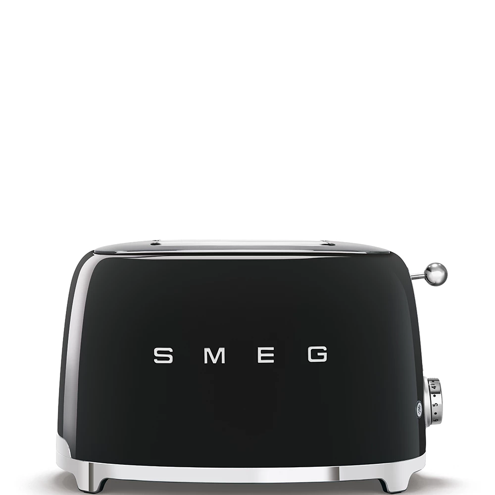 Тостер на два слоти Smeg 50 Style, 19,8х31х19,5 см, чорний Smeg TSF01BLEU фото 0