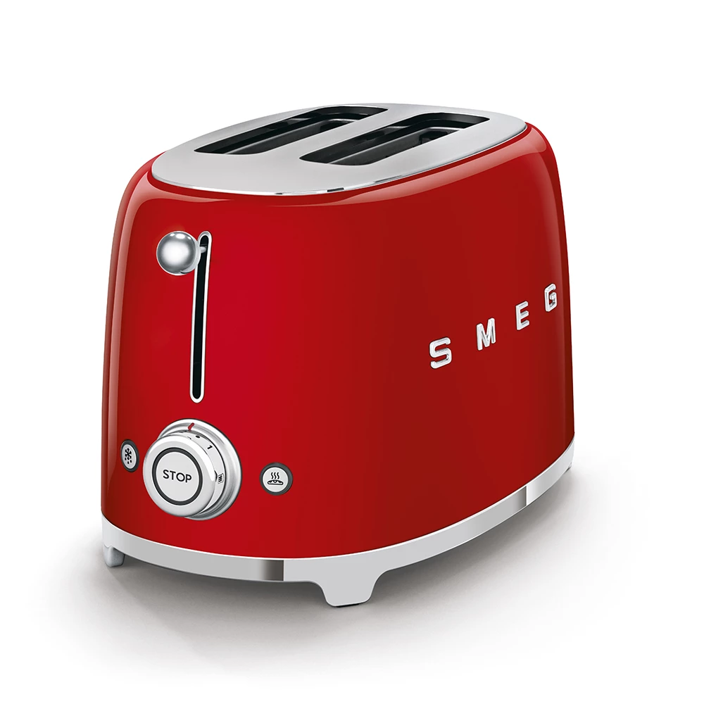 Тостер на два слоти Smeg 50 Style, 19,8х31х19,5 см, червоний Smeg TSF01RDEU фото 1