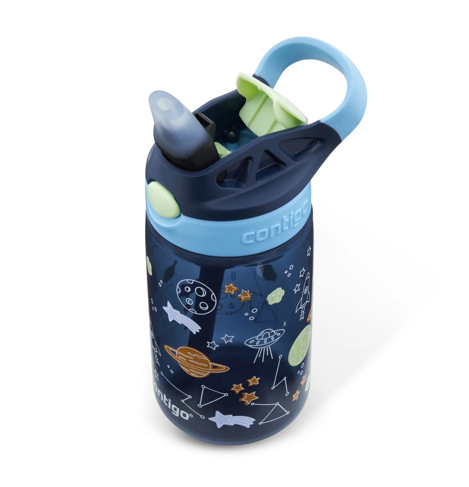 Пляшка дитяча Contigo BLUEBERRY COSMOS, об'єм 0,42 л, синій з малюнком Contigo 2175285 фото 1