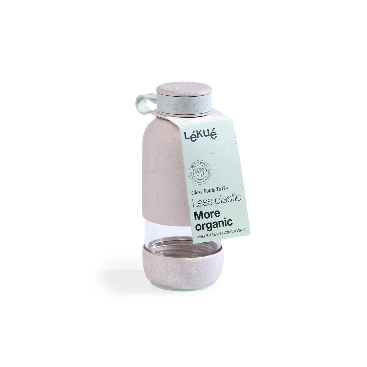 Пляшка для води Lekue TO GO ORGANIC, об'єм 0.6 л, бежевий Lekue 0302018V19M017 фото 5