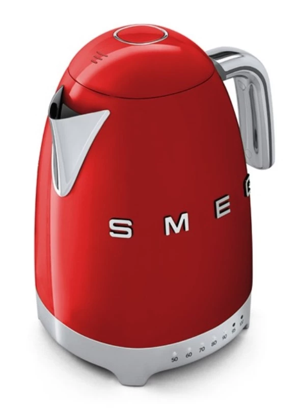 Чайник електричний з регульованою температурою Smeg 50'S Retro Style, об'єм 1,7 л, червоний Smeg KLF02RDEU фото 2