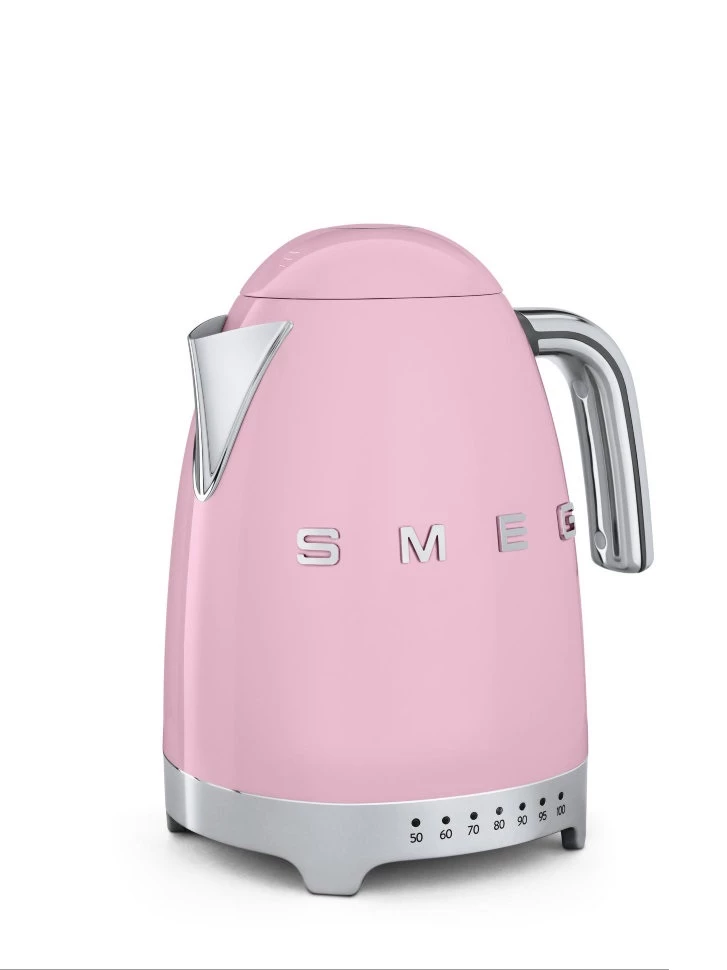 Чайник електричний з регульованою температурою Smeg 50 Style, об'єм 1,7 л, рожевий Smeg KLF02PKEU фото 2