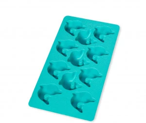Форма для льоду "дельфіни" Lekue ICE, 22х11 см, блакитний
