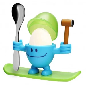 Онлайн каталог PROMENU: Підставка для яйця з ложкою WMF MCEGG, синьо-зелений, 2 предмети WMF 06 1668 7620