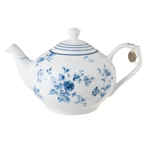 Онлайн каталог PROMENU: Чайник заварочный фарфоровый Laura Ashley BLUEPRINT, объем 1,6 л, белый с синими розами Laura Ashley 178673