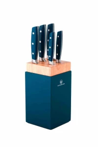 Набір ножів із блоком Carl Schmidt Sohn KAMEN, 6 предметів, синій