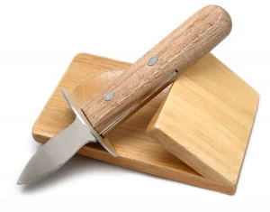 Онлайн каталог PROMENU: Нож для устриц с подставкой Nerthus, 8,5 x19,5x7,5 см, дерево, бежевый, 2 предмета Nerthus FIH 264